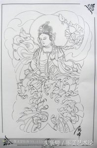 ​大慈大悲的体现者观世音菩萨,纹身手稿欣赏奉送.