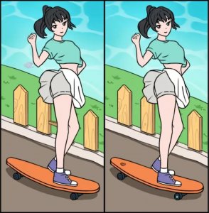 美女找不同