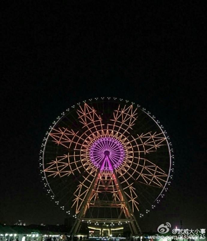 美爆了!不用去北上广 武威的摩天轮也