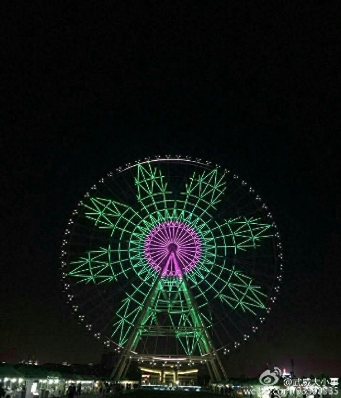 美爆了!不用去北上广 武威的摩天轮也