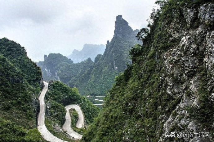 张家界天门山盘山公路，你怕不怕