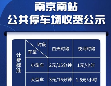 ​南京南站高铁站停车怎么收费，南京南站停车收费标准