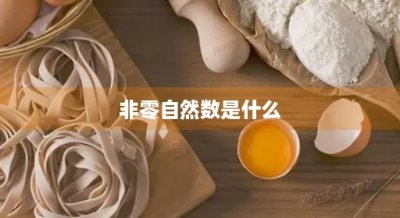 ​非零自然数是什么(非零自然数是什么包括负数)