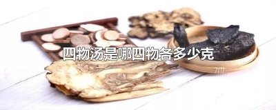 ​四物汤多少g 四物汤成份,各量