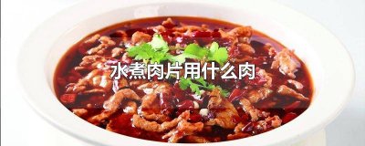 ​水煮肉片都用什么肉 水煮肉片用啥肉