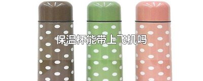 ​飞机能带保温杯有水吗 飞机可以保温杯带水么