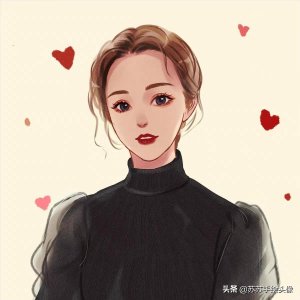 换个头像吧,清新复古的女生手绘头像,彰显女性魅力