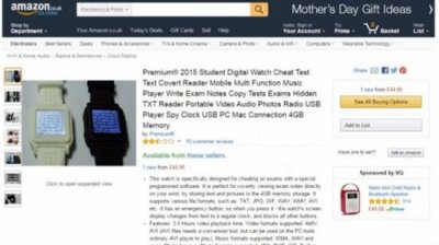 ​电商亚马逊和eBay 被曝出出售作弊手表