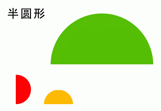 半圆形叫什么