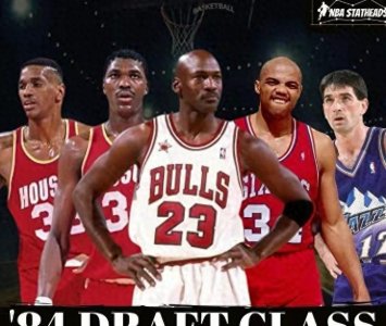 ​1984钻石一代选秀前六重排，乔丹第一无悬念，铁人斯托克顿进前四