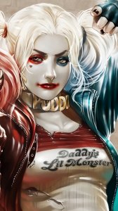 ​超清无水印全屏壁纸精选|你们要的小丑女，美艳杀手哈莉·奎茵