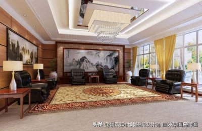 ​接待室设计案例效果图