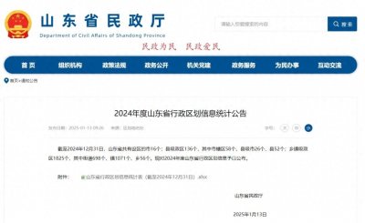 ​收藏！山东省最新行政区划，信息公布