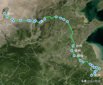 ​K1806次列车由杭州至银川，列车绕行上海、石家庄、太原
