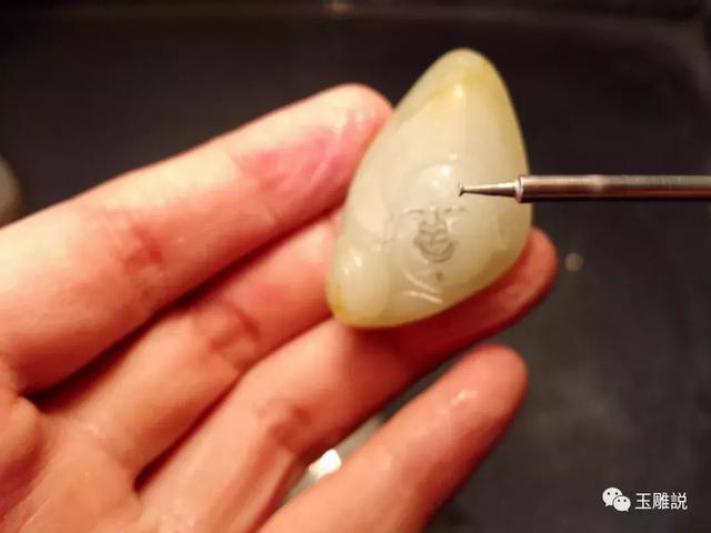 玉雕入门雕刻如意技法(跟我学玉雕为佛)(22)