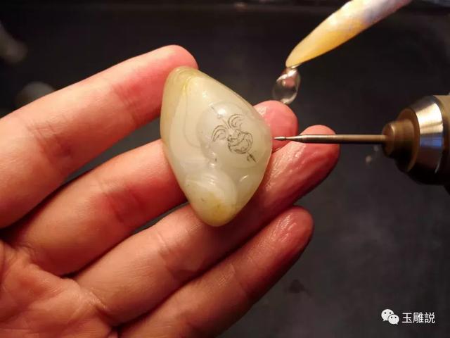 玉雕入门雕刻如意技法(跟我学玉雕为佛)(15)