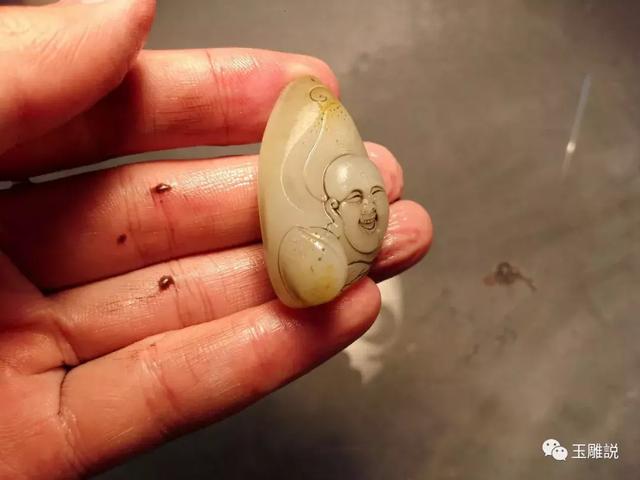 玉雕入门雕刻如意技法(跟我学玉雕为佛)(25)