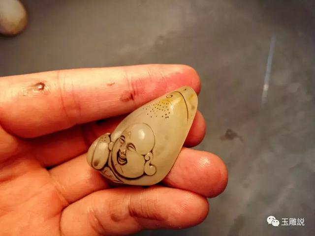 玉雕入门雕刻如意技法(跟我学玉雕为佛)(29)