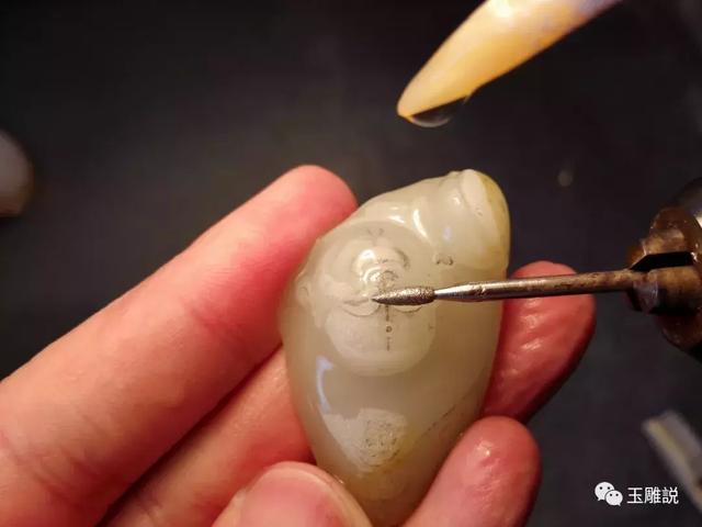 玉雕入门雕刻如意技法(跟我学玉雕为佛)(9)