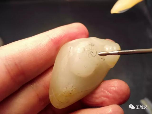 玉雕入门雕刻如意技法(跟我学玉雕为佛)(13)