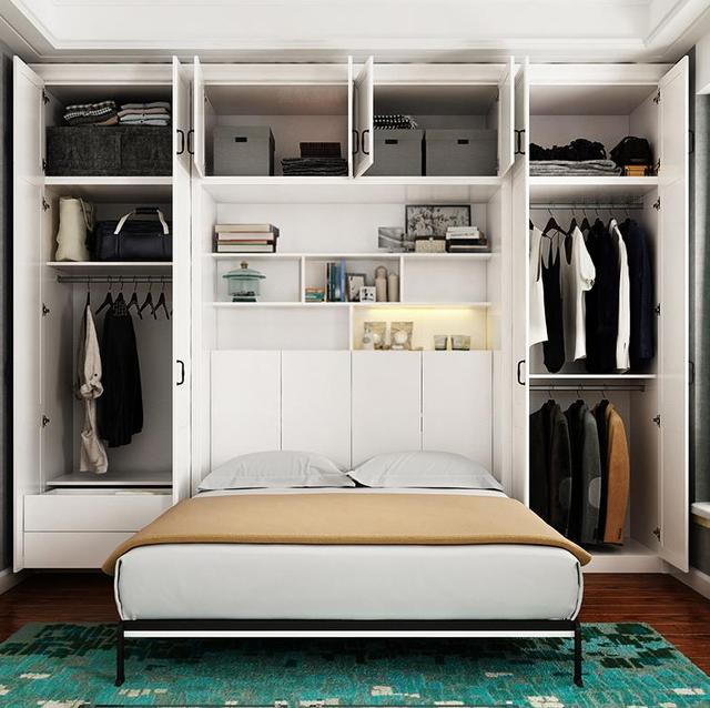 小房间隐形床设计效果图(六款颜值隐形床)(11)
