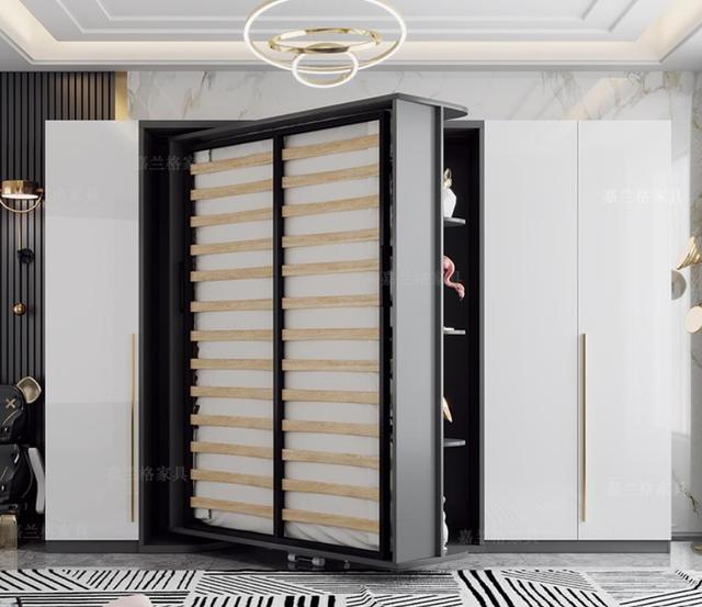 小房间隐形床设计效果图(六款颜值隐形床)(25)