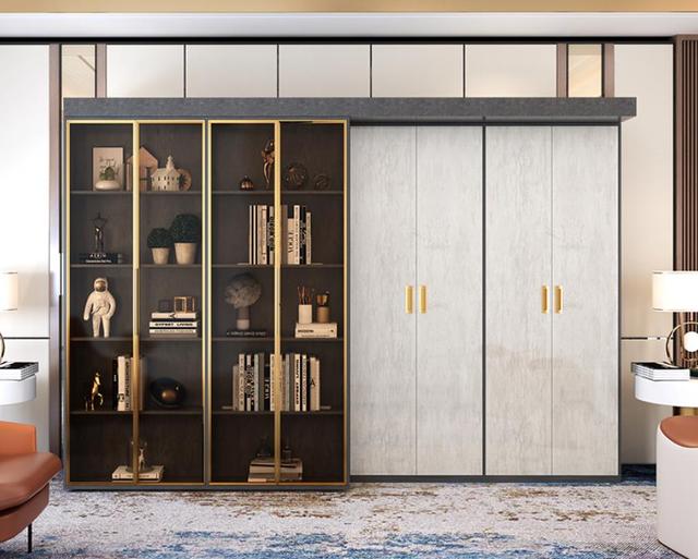 小房间隐形床设计效果图(六款颜值隐形床)(28)