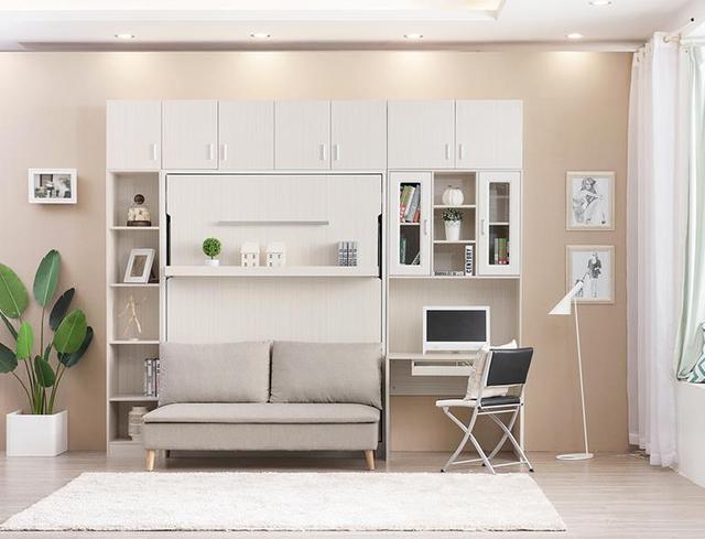 小房间隐形床设计效果图(六款颜值隐形床)(2)