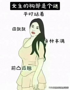 ​女生的胸部是一个迷！挺有意思的