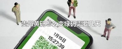 ​贵州黄码怎么变绿码需要几天
