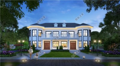 ​农村兄弟双拼别墅设计，加强亲人之间的感情，既省钱又省心