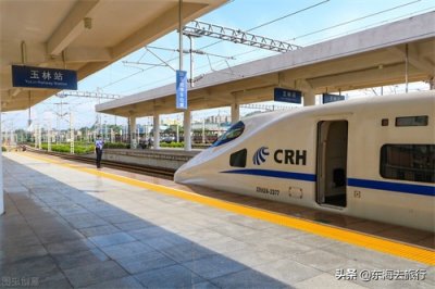 ​D9678次列车，由广西玉林开往北海，广西区内最绕路的一趟车了