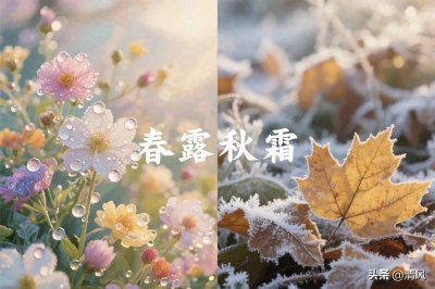 ​【每日成语】春露秋霜——自然之象，如何化作人间温情与威严？