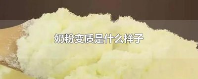 ​奶粉变质是什么样子