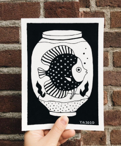 ​黑白创意小插画，简单好看，画起来吧