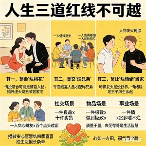 ​人生三条红线别碰：烂桃花毁家，烂兄弟捅刀，烂情绪败运