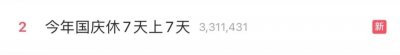 ​“今年国庆休7天上7天”上热搜！人民网：让假期调休更得民心