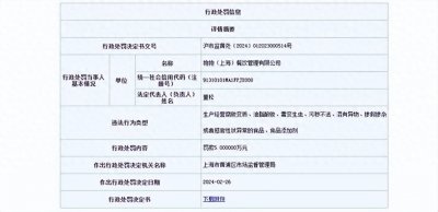 ​蔡澜上海餐厅菜品有异物被罚5万