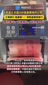 ​2025《财富》中国500强：工行最赚，巨头排位藏经济密码