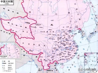 ​元朝1330年时期全域地图（附行省图）
